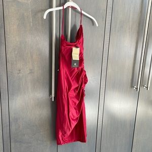 ViX Solid Polly Day Dress, Red, Size XS